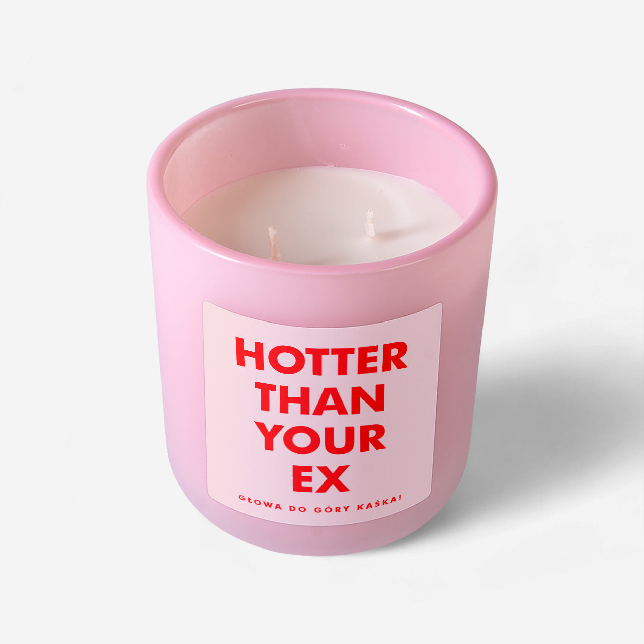 Świeca dla przyjaciółki - Hotter than your ex - prezent na rozstanie świeca sojowa personalizowana