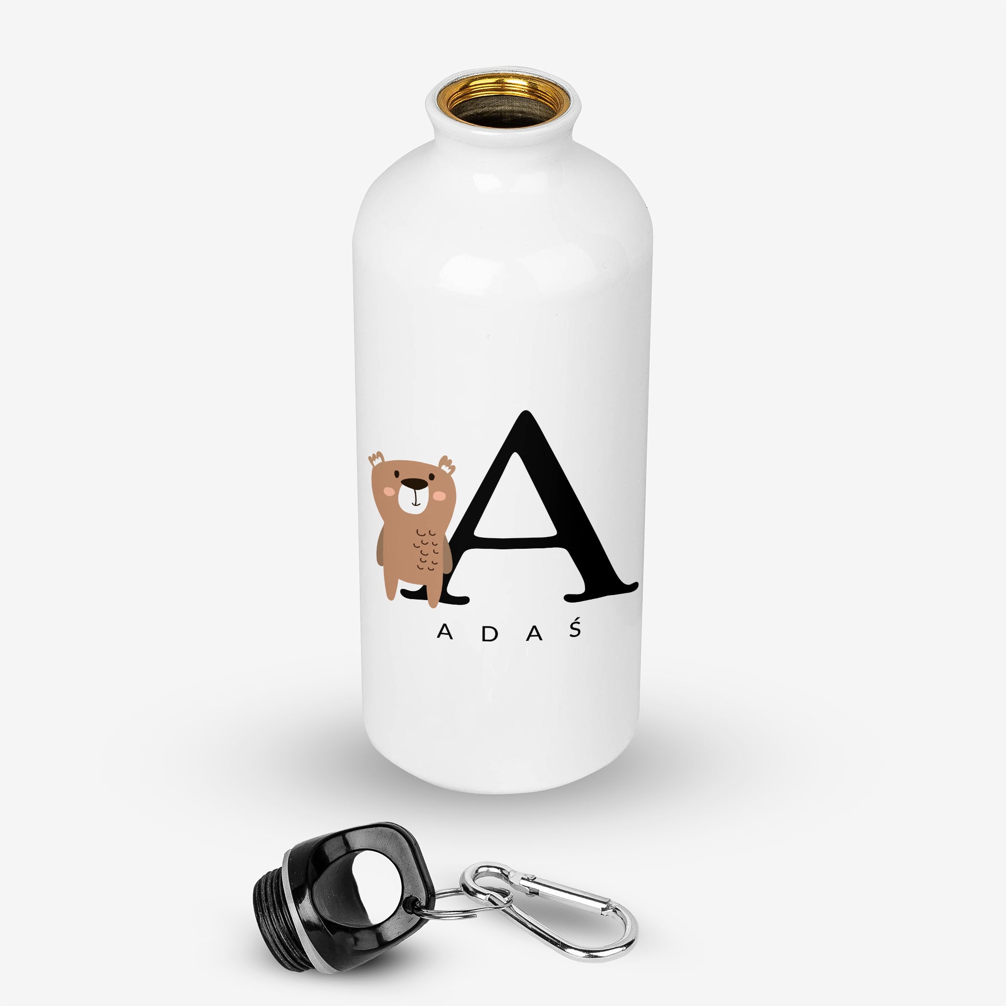 Bidon z imieniem dla dziecka - misiu 