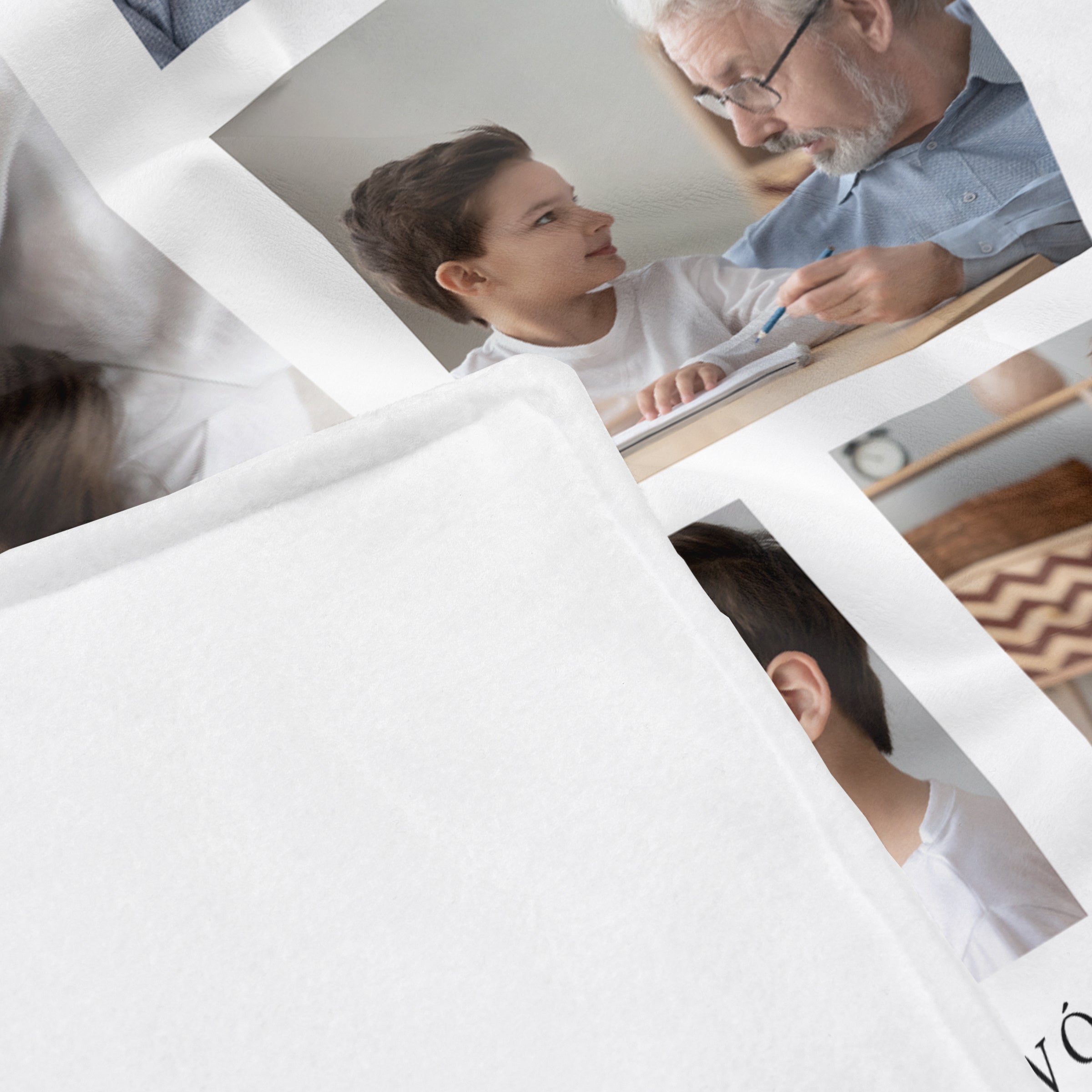 Foto koc personalizowany na Dzień Dziadka prezent dla dziadka koc ze zdjęciami prezent na Dzień Dziadka