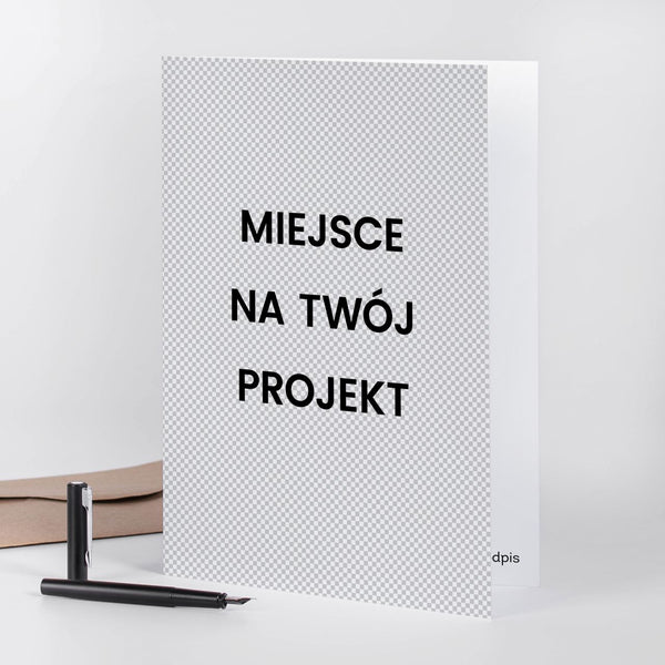 Personalizowana kartka A4 z własnym projektem