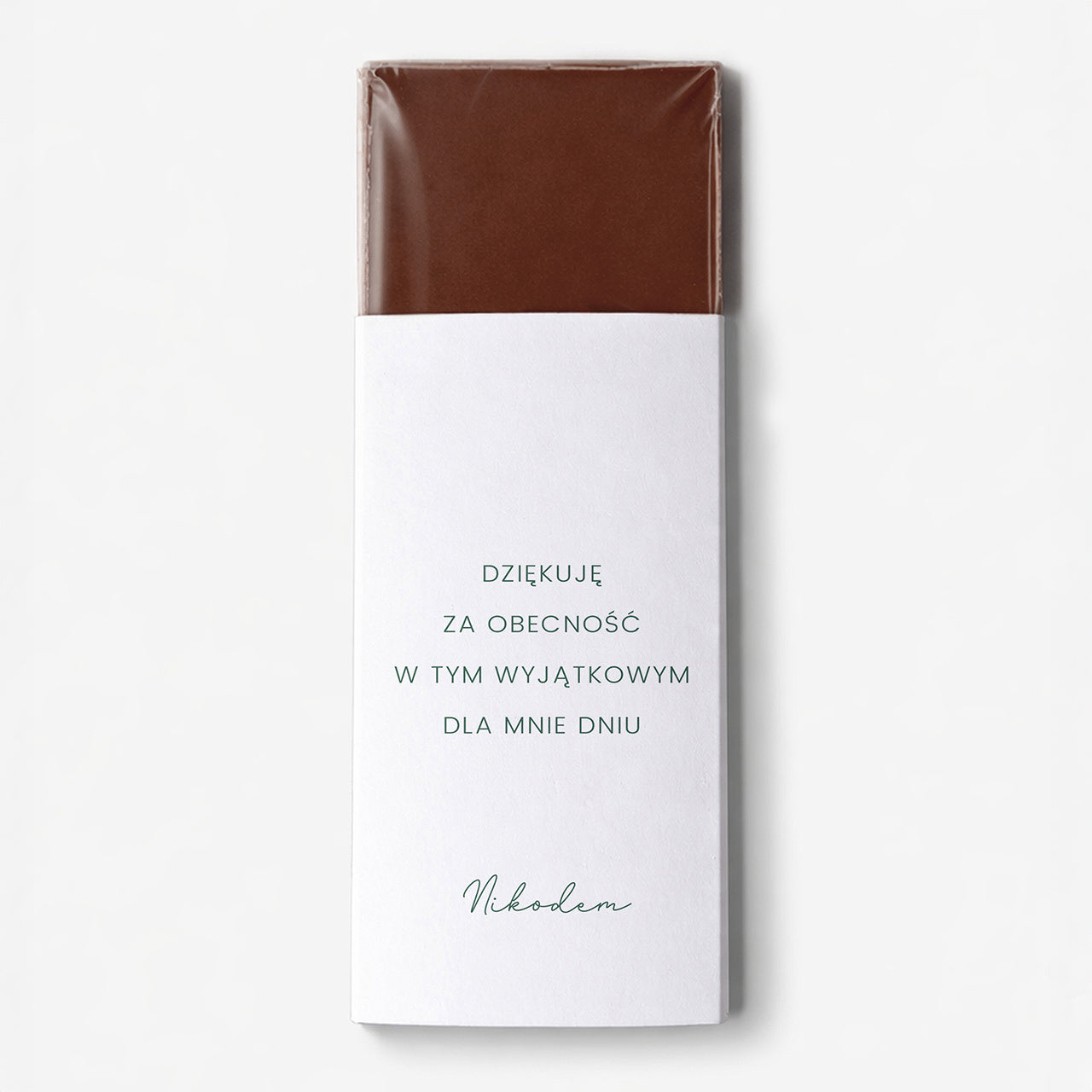 Personalizowana czekolada na Chrzest - podziękowanie dla gości