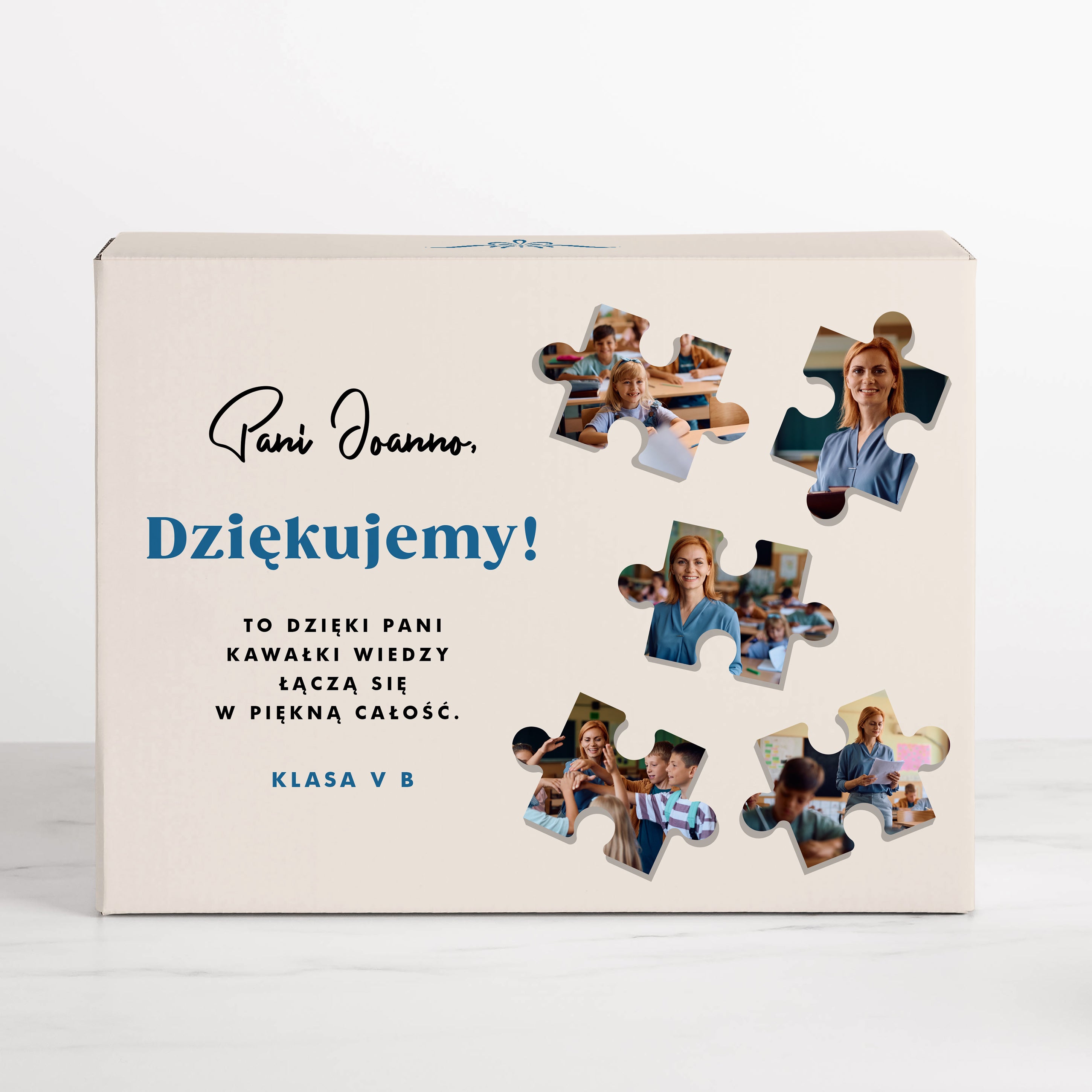Zestaw kubków z herbatą - Puzzle - prezent na Dzień Nauczyciela prezent dla wychowawczyni na Dzień Nauczyciela