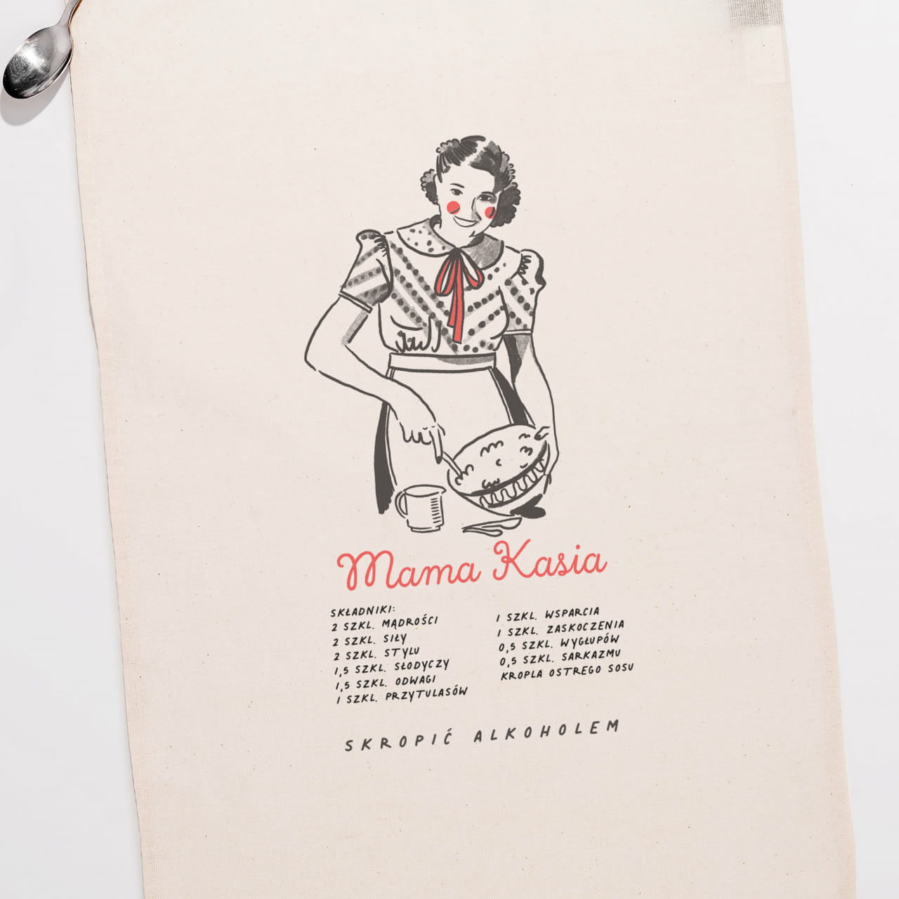 Bawełniana ściereczka kuchenna na prezent dla mamy