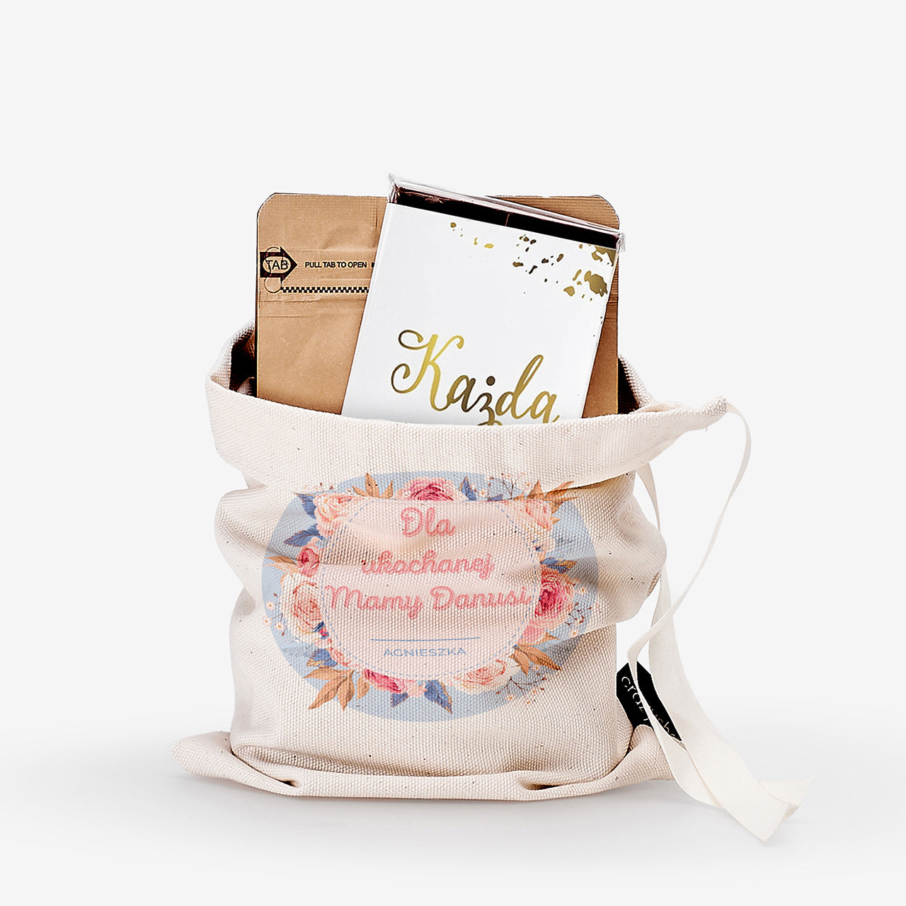 Zestaw prezentowy kawa i czekolada - upominek na Dzień Mamy prezent na dzień mamy zestaw prezentowy dla mamy