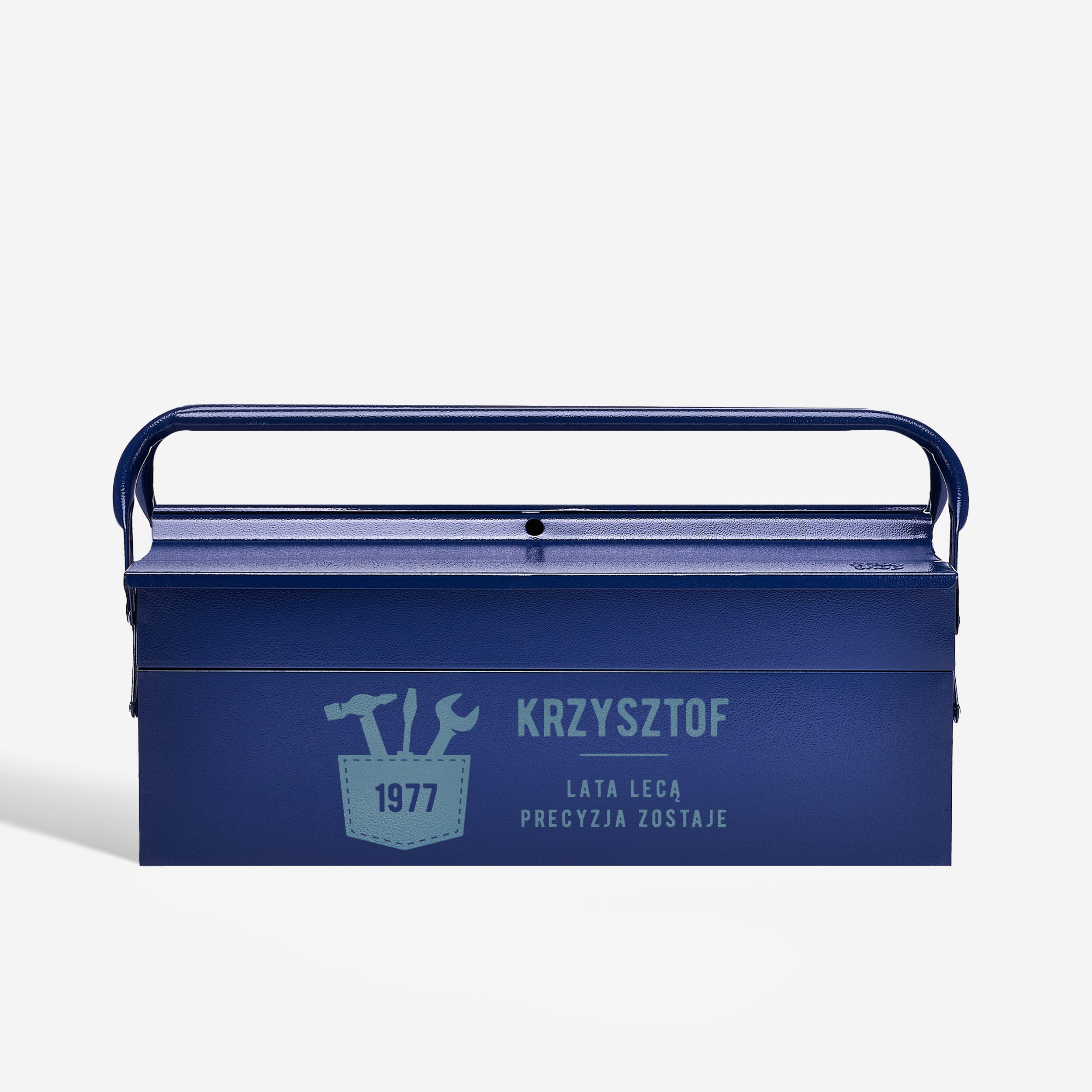 Narzędziowa skrzynka na prezent urodzinowy dla niego prezent dla mężczyzny skrzynka z grawerem