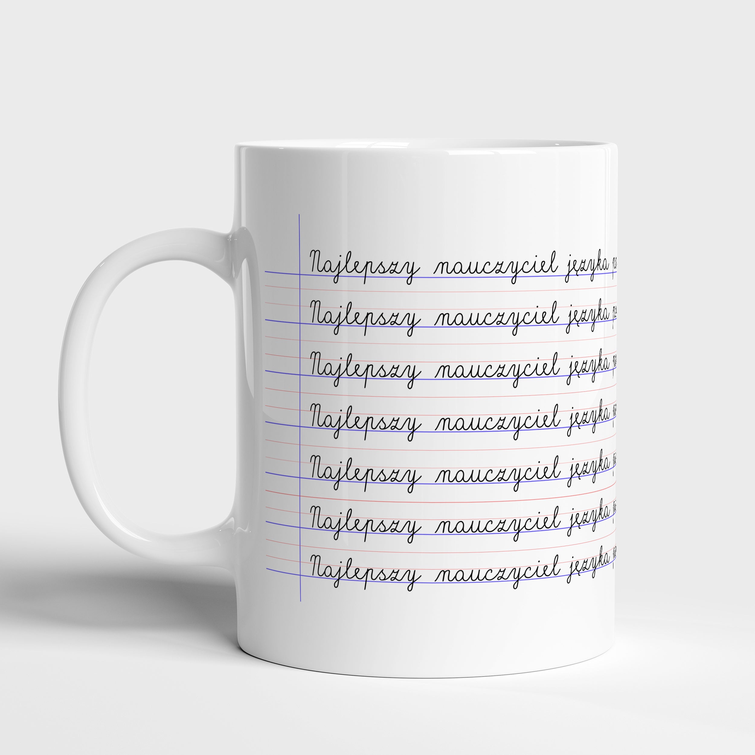 Kubek dla nauczyciela polskiego - Najlepszy Nauczyciel prezent na dzień nauczyciela kubek na dzień nauczyciela