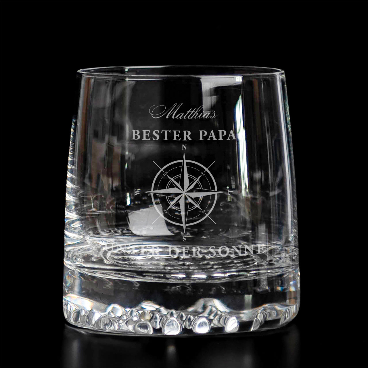 Whiskyglas KOMPASS Geschenk zum Vatertag