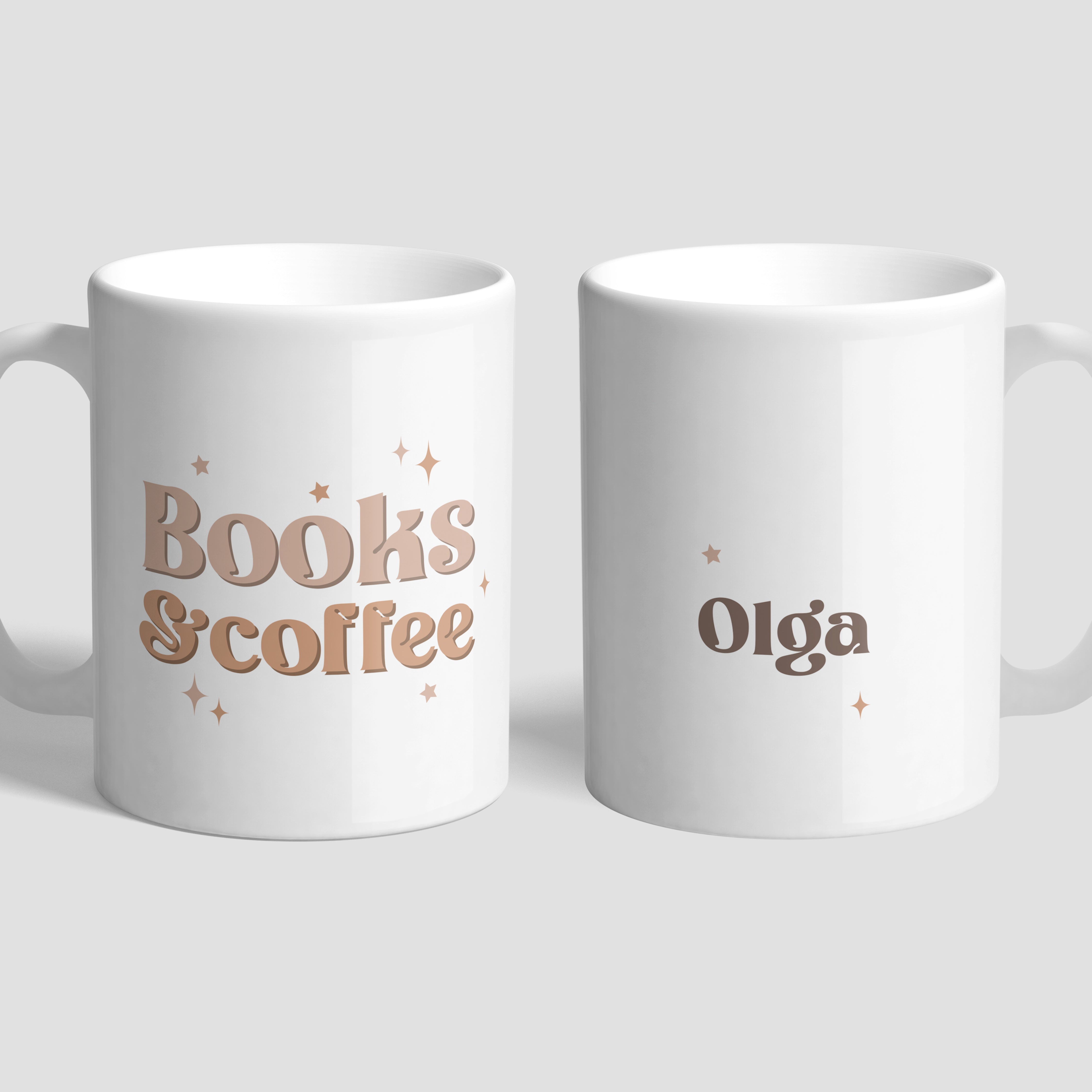 Kubek Books&Coffee - prezent dla książkary stylowy kubek dla miłośnika książek