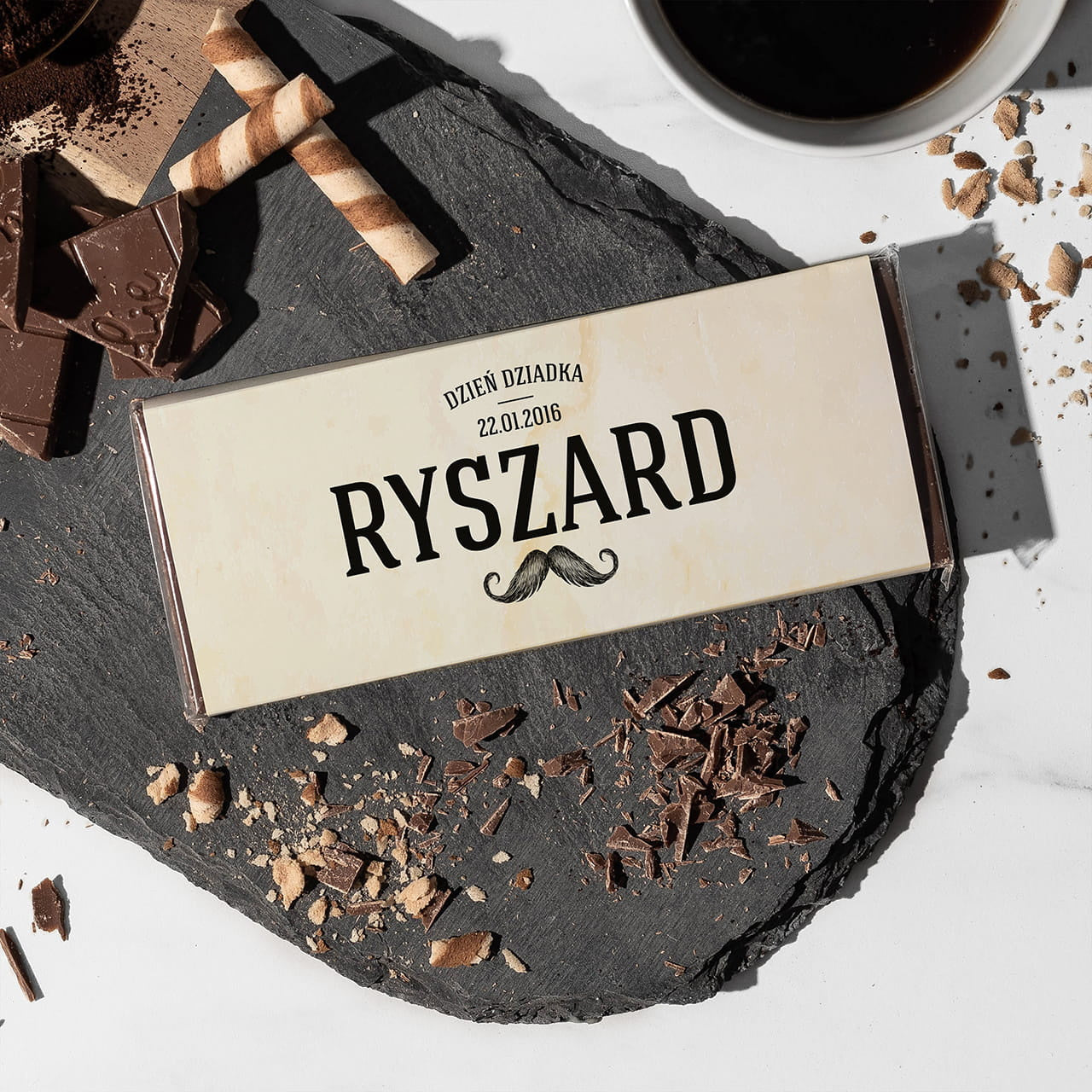 Personalizowana czekolada dla dziadka - upominek na Dzień Dziadka