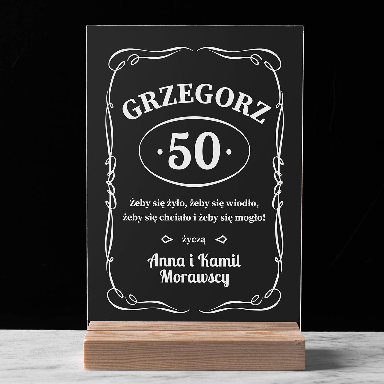 Personalizowana statuetka na 50 urodziny