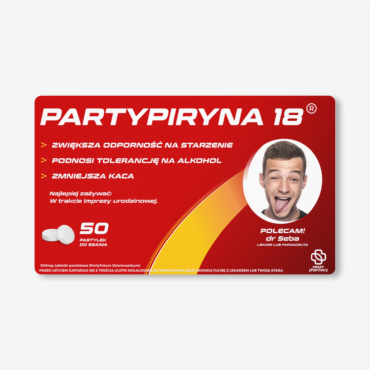 Personalizowany pojemnik na cukierki - śmieszny prezent dla imprezowicza