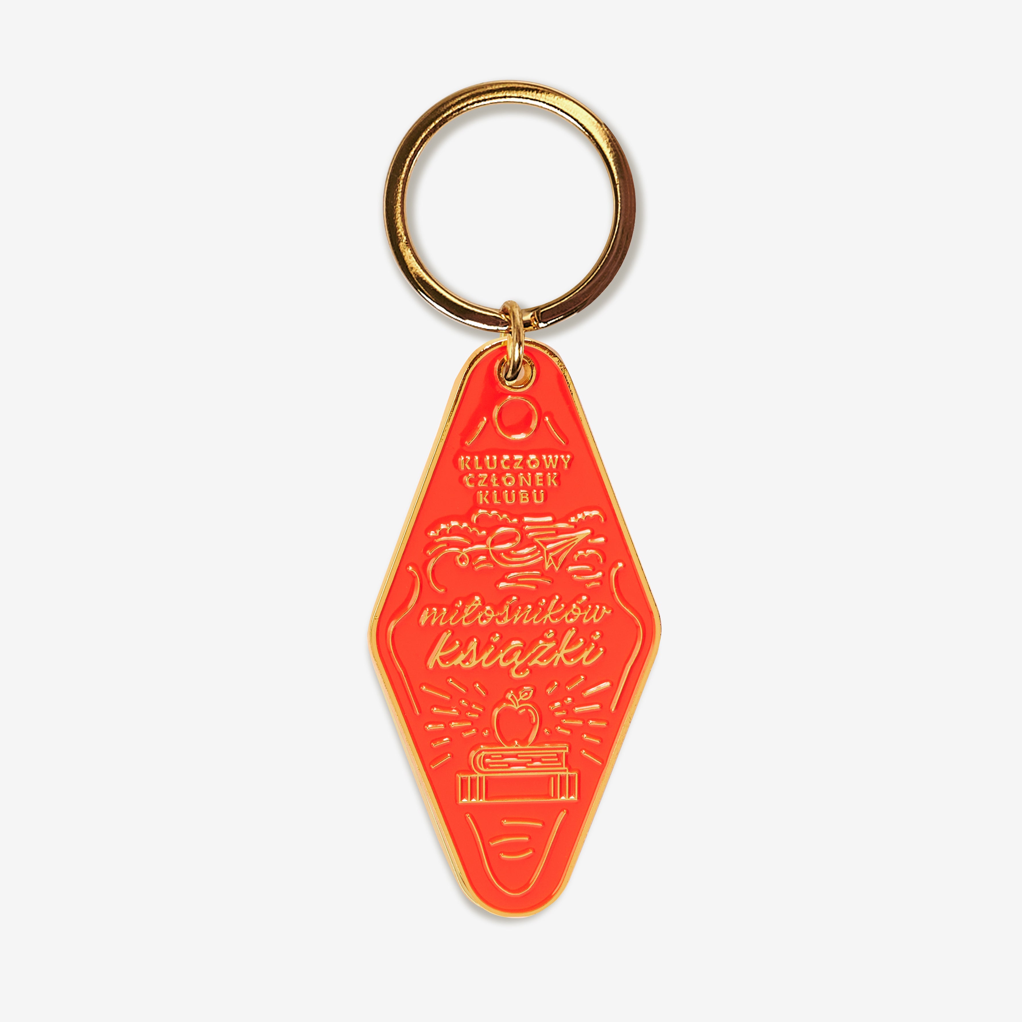 Metalowy brelok emaliowany - Członek klubu miłośników książki prezent dla mola książkowego breloczek do kluczy