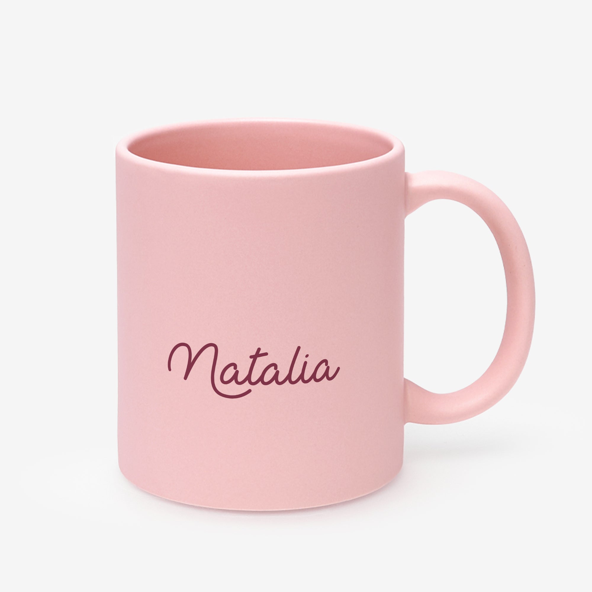 Różowy kubek na imieniny dla cioci prezent na imieniny kubek z imieniem prezent dla cioci 