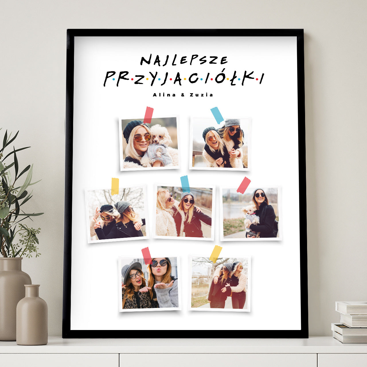 Plakat dla przyjaciółki - kolaż
