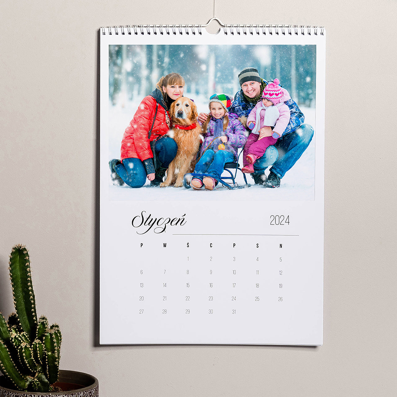 kalendarz na prezent kalendarz rodzinny kalendarz całoroczny prezent dla rodziców dziadków