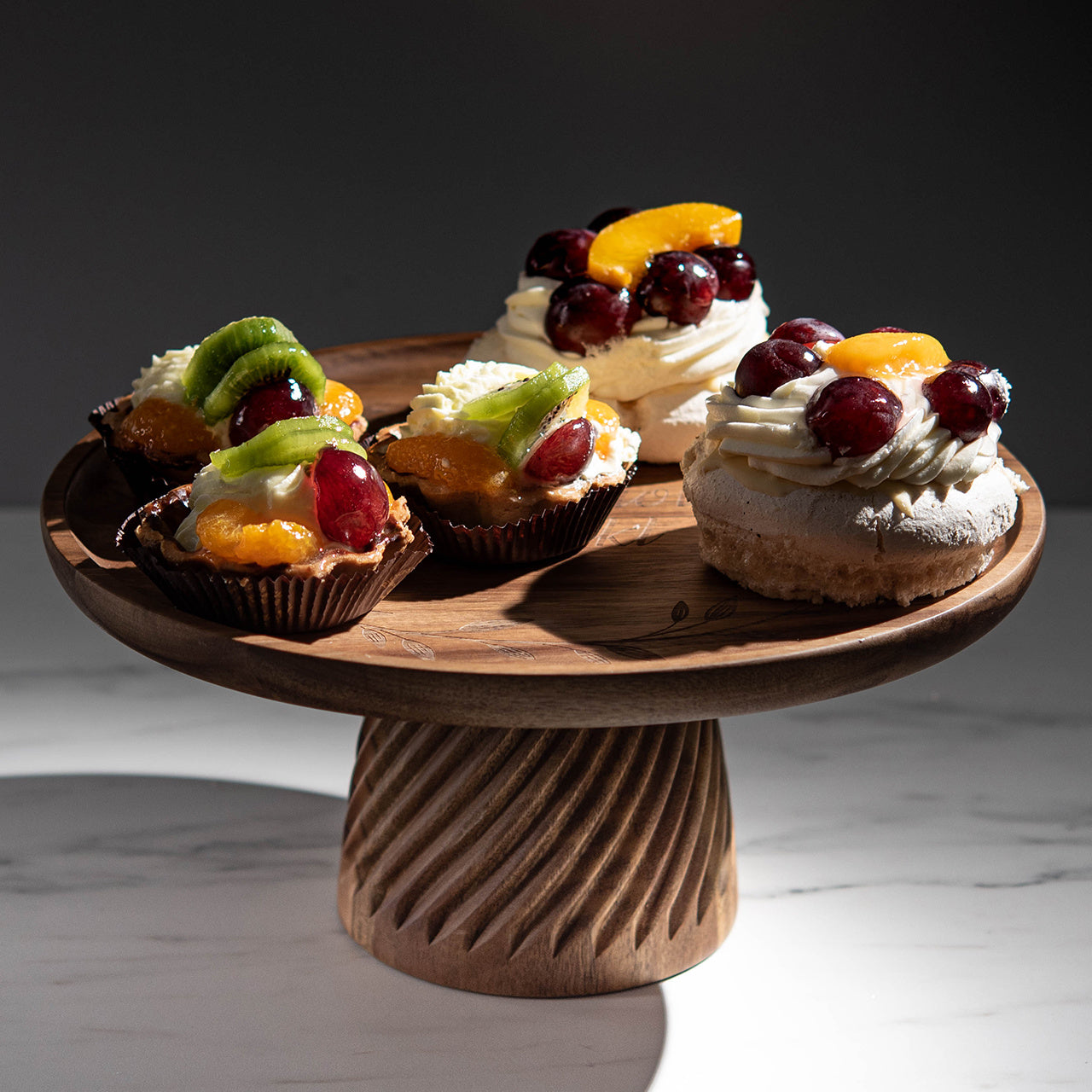 Patera na ciasto drewniana - prezent urodzinowy dla cioci