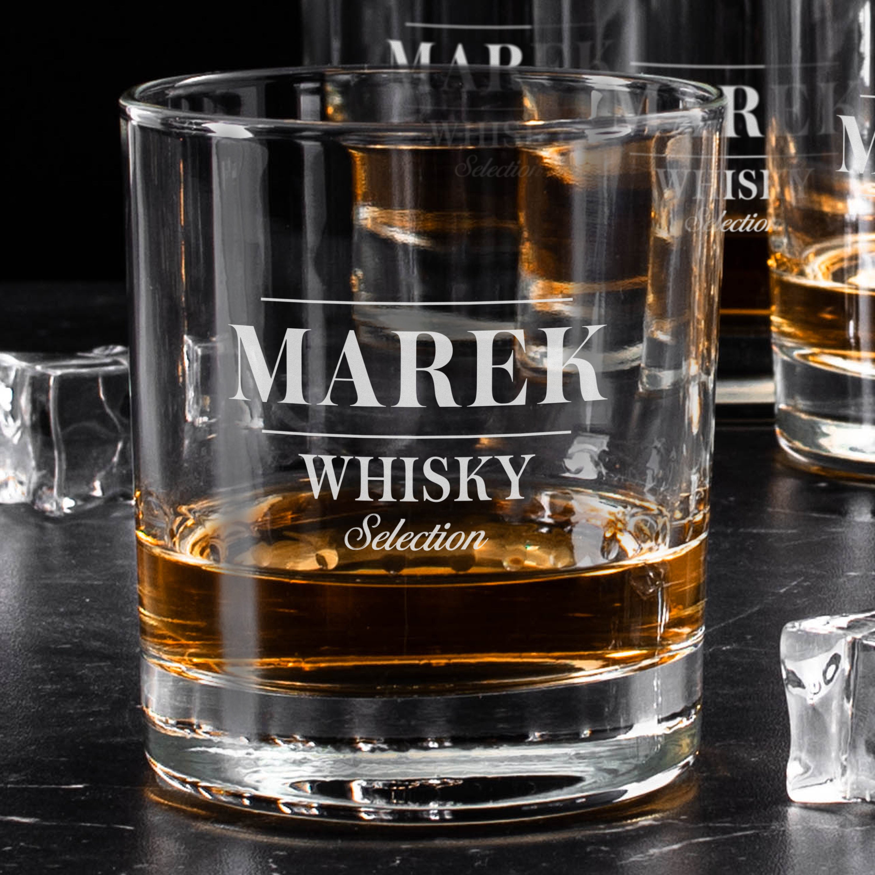 Komplet szklanek do whisky z grawerem 6szt. - Whisky selection