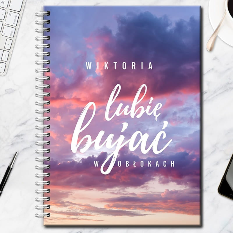 Notatnik dla marzycielki prezent dla kobiety prezent na dzień kobiet personalizowany notatnik