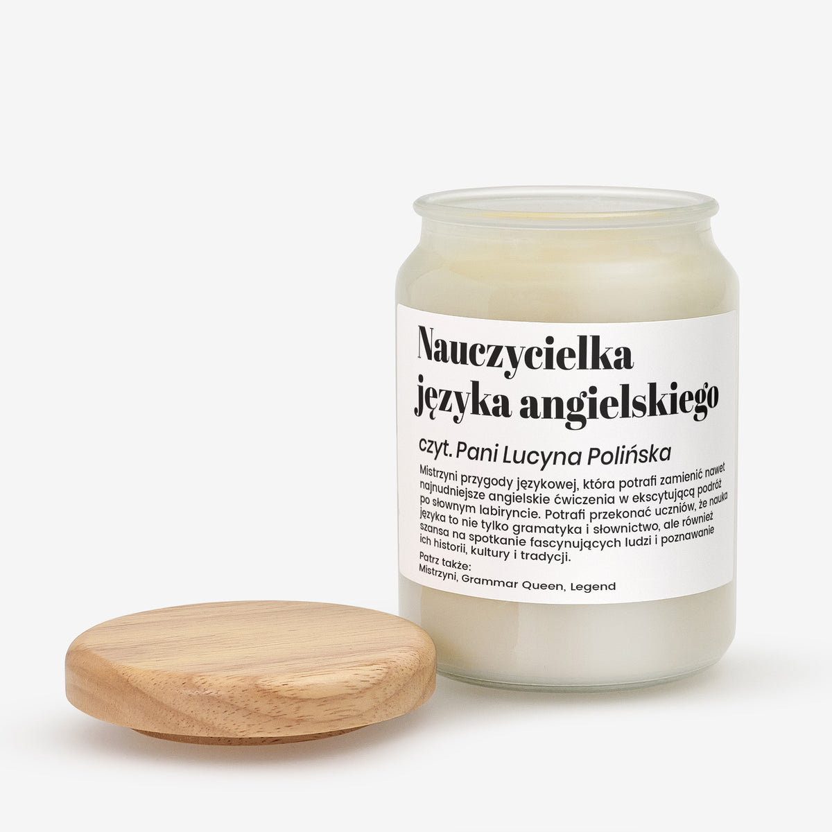 Duża świeca dla nauczycielki angielskiego - definicja