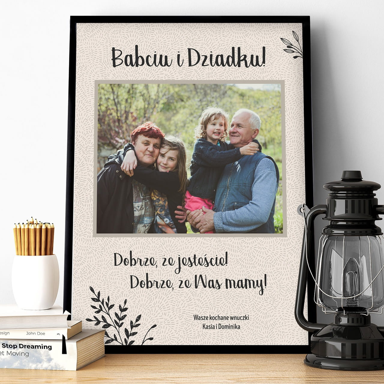 Plakat ze zdjęciem - prezent dla dziadków plakat na Dzień Babci i Dziadka prezent dla babci i dziadka