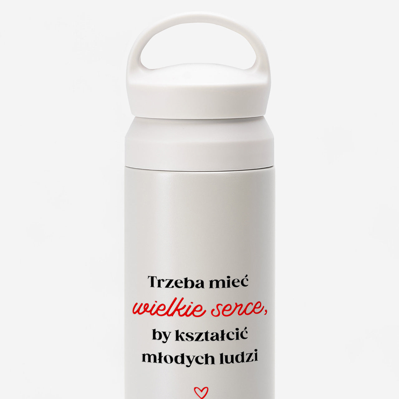Termos personalizowany dla nauczyciela na koniec roku - wielkie serce termos na prezent dla nauczyciela   