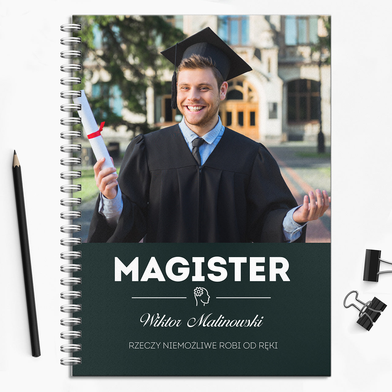 Personalizowany notatnik - prezent dla magistra