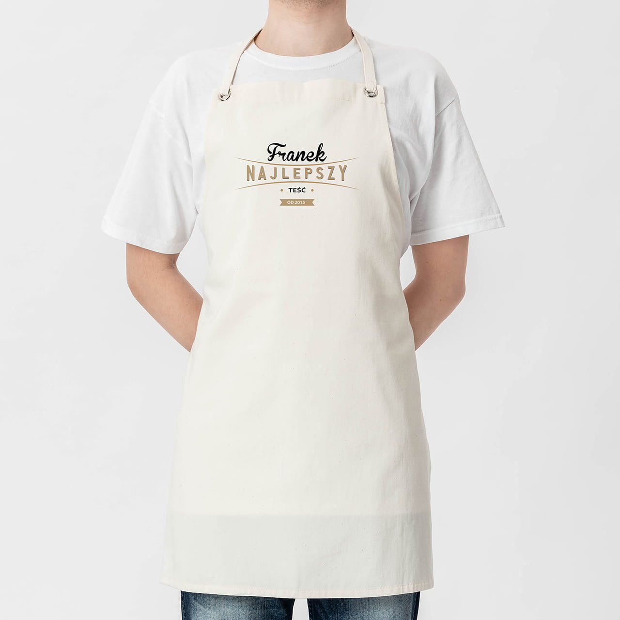 Personalizowany fartuch dla teścia fartuch dla teścia prezent dla teścia kuchenny fartuch