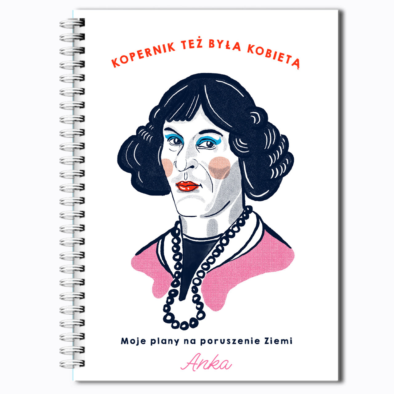 Notes personalizowany dla kobiety - kopernik