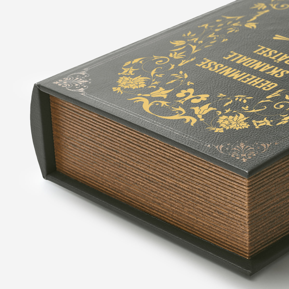 Personalisierte Buchbox GEHEIMNISSE elegantes Geschenk für Zuhause