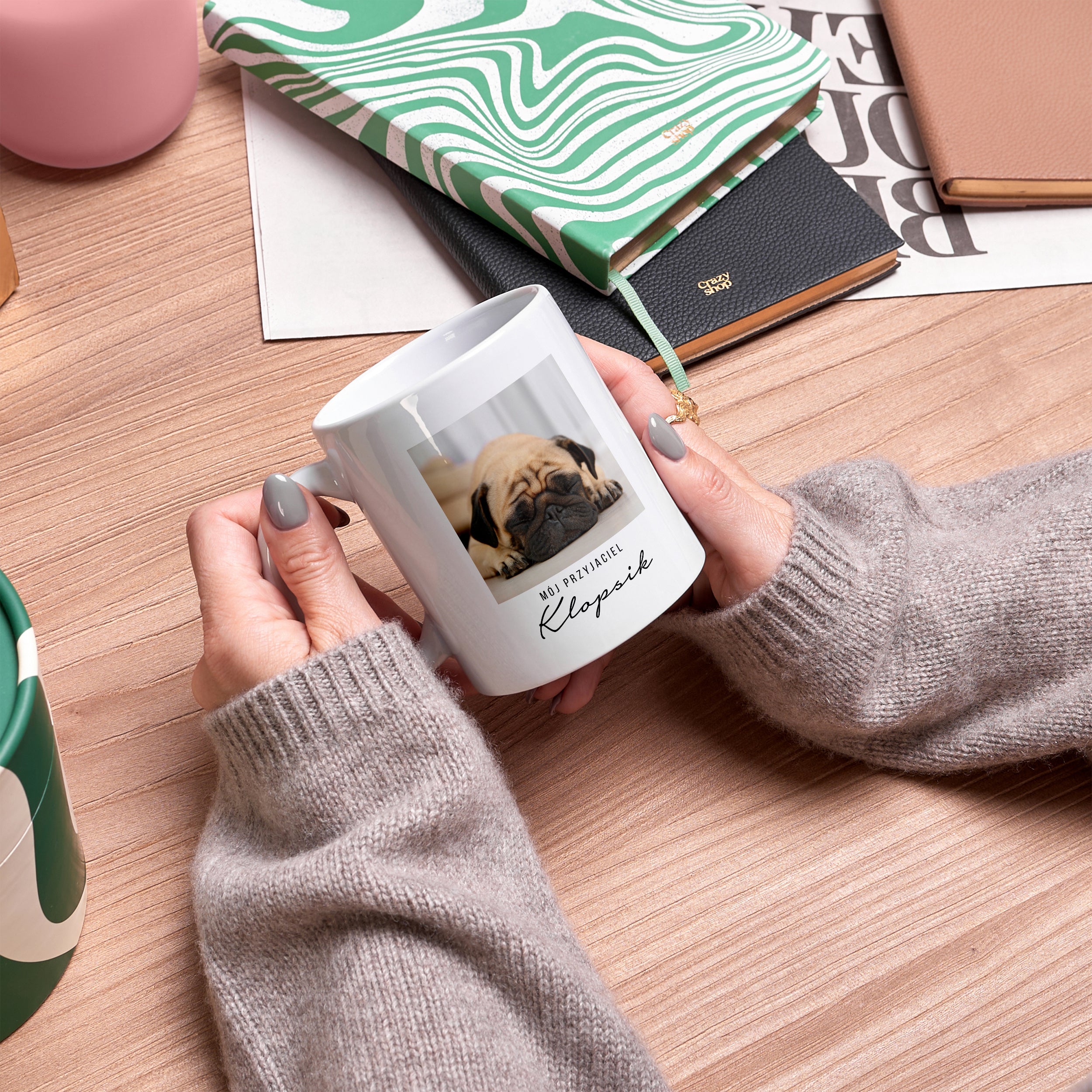 Kubek dla psiarza ze zdjęciem personalizowany kubek kubek na prezent prezent dla miłośnika psów