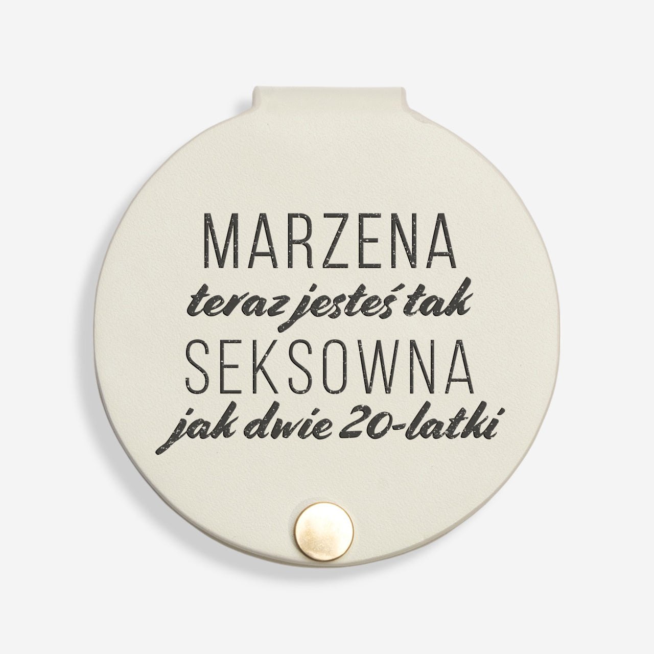 Personalizowane lusterko - prezent na 40 urodziny dla koleżanki