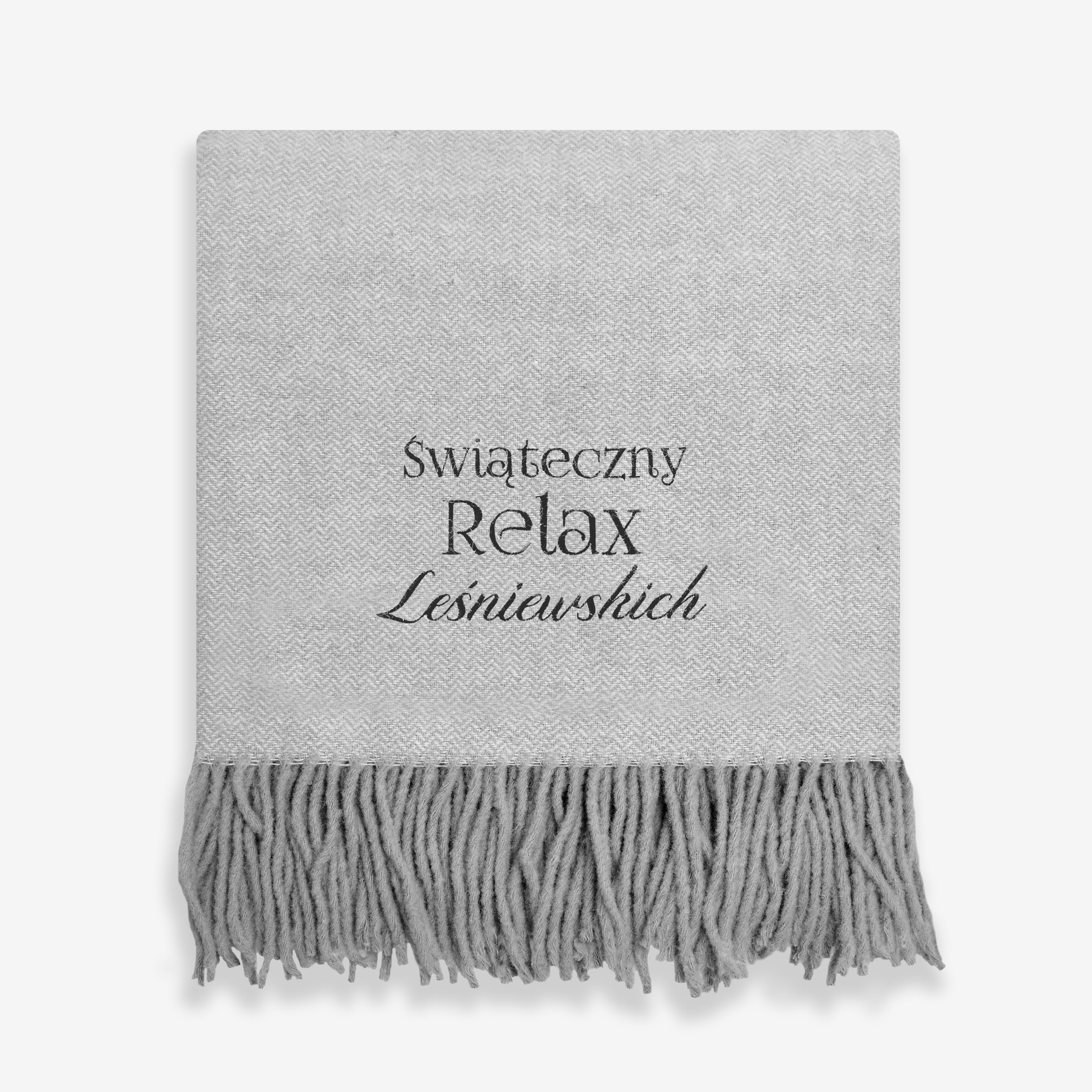 Wełniany koc świąteczny - Świąteczny Relax