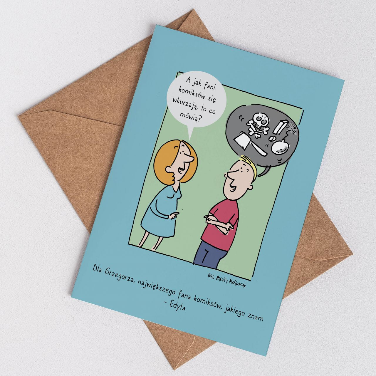Personalizowana kartka dla fana komiksów