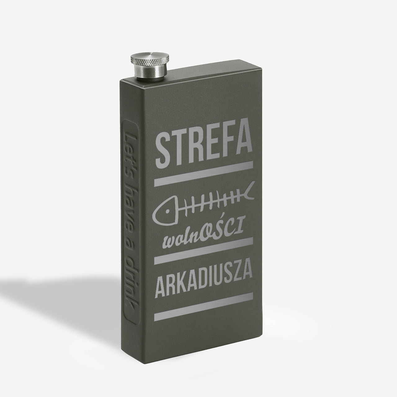 Piersiówka ze śmiesznym grawerem dla niego