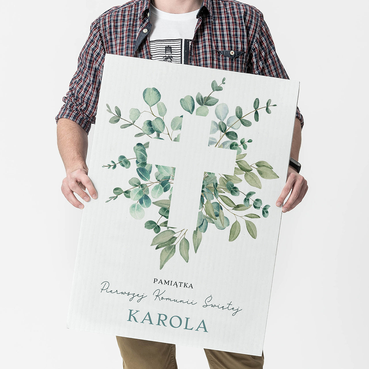 Kartka na Komunię A4 kartka na komunię personalizowana kartka komunijna A4 pamiątka komunijna upominek komunijny