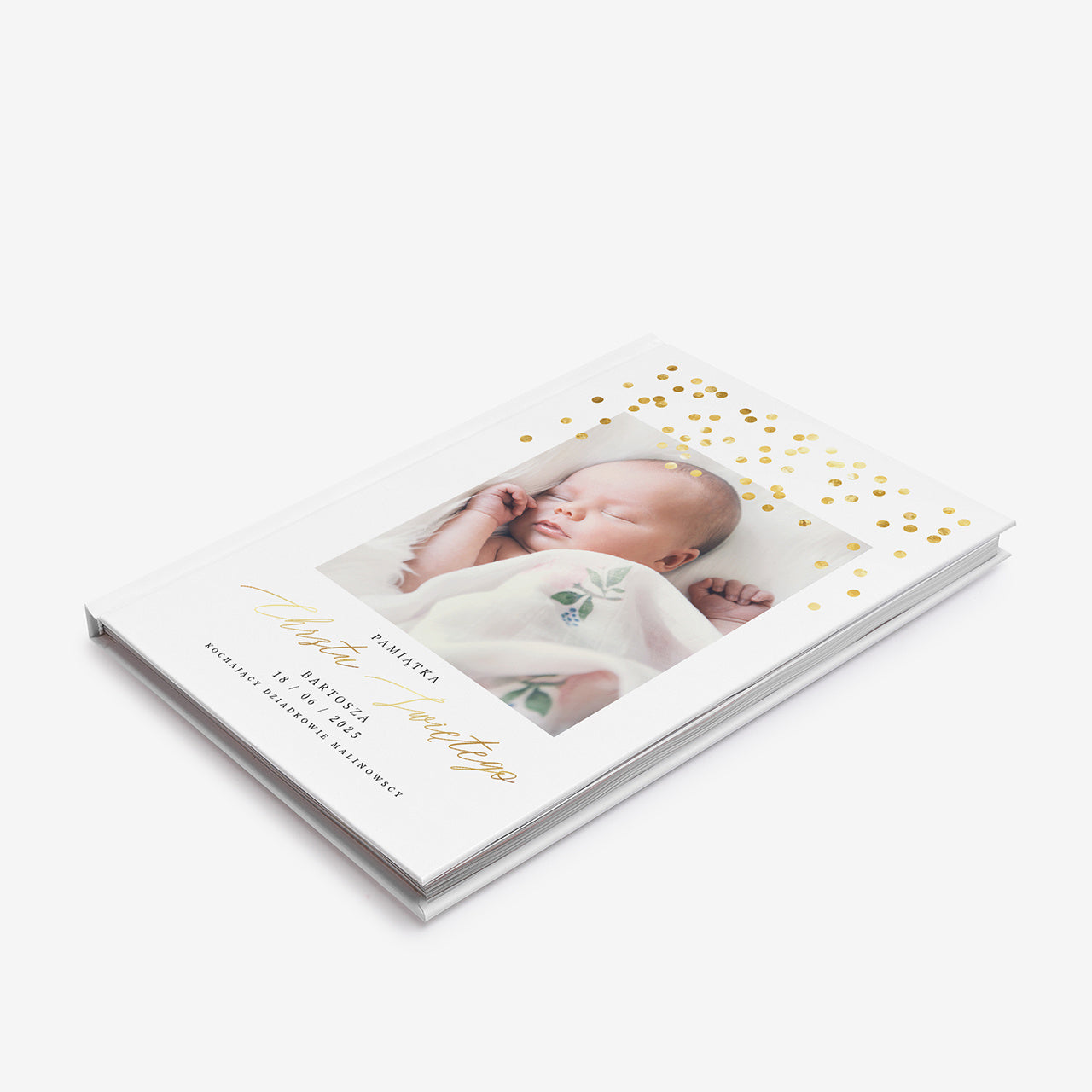 Biblia ze zdjęciem na prezent z okazji Chrztu Świętego biblia personalizowana prezent na Chrzest Święty