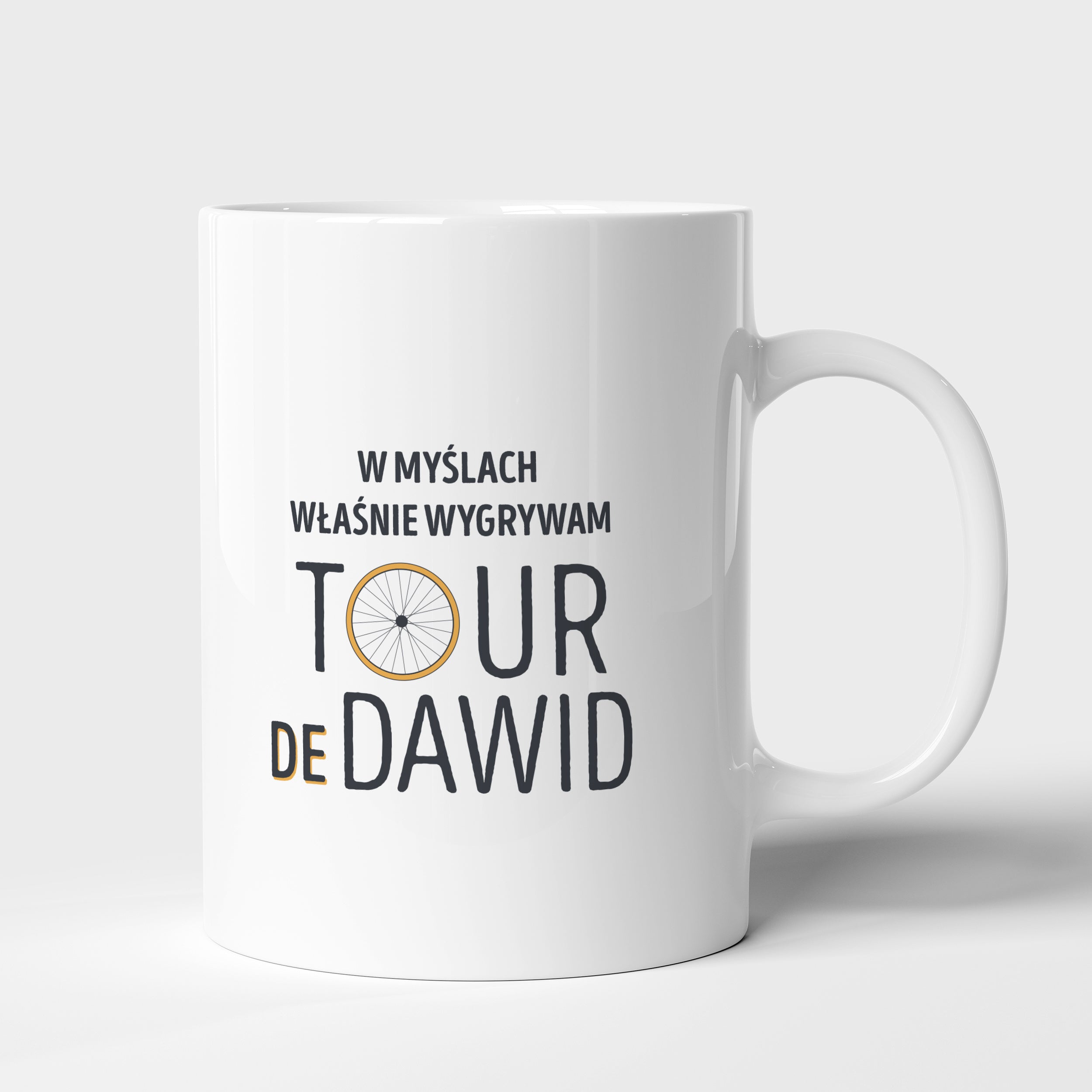 Kubek rowerzysty Tour De gadżet dla rowerzysty personalizowany kubek prezent dla rowerzysty kubek dla rowerzysty