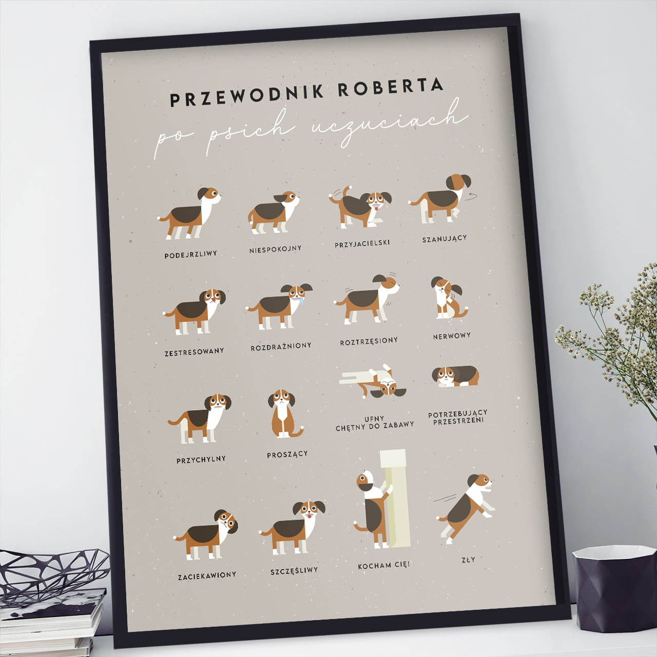 Personalizowany plakat z psami