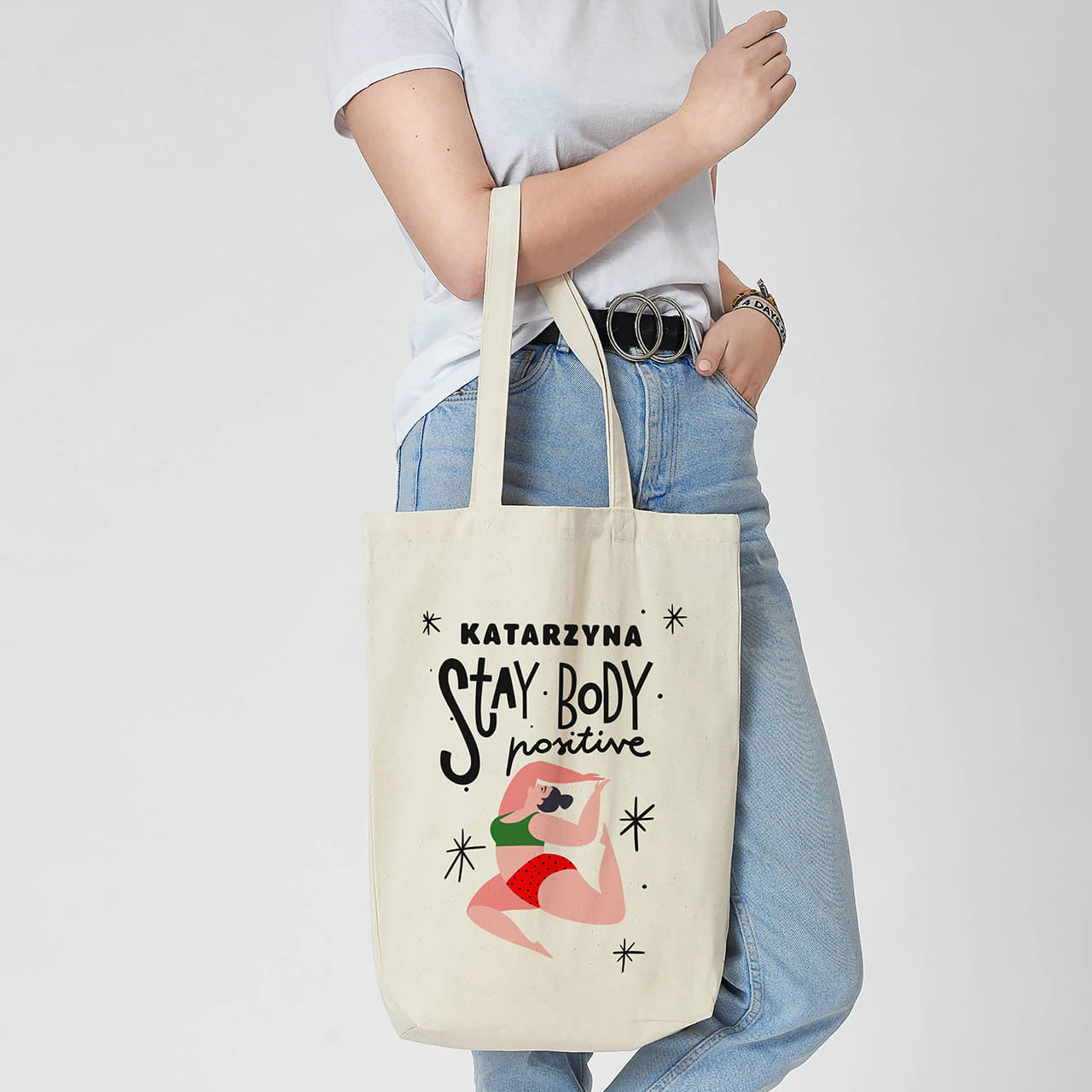 Personalizowana torba dla optymistki torba dla optymistki prezent dla optymistki