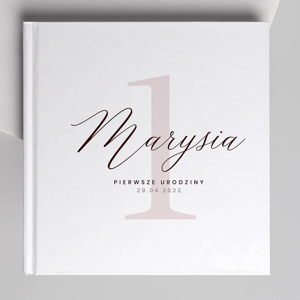 Personalizowana księga gości na roczek dla dziewczynki prezent na roczek dla dziewczynki