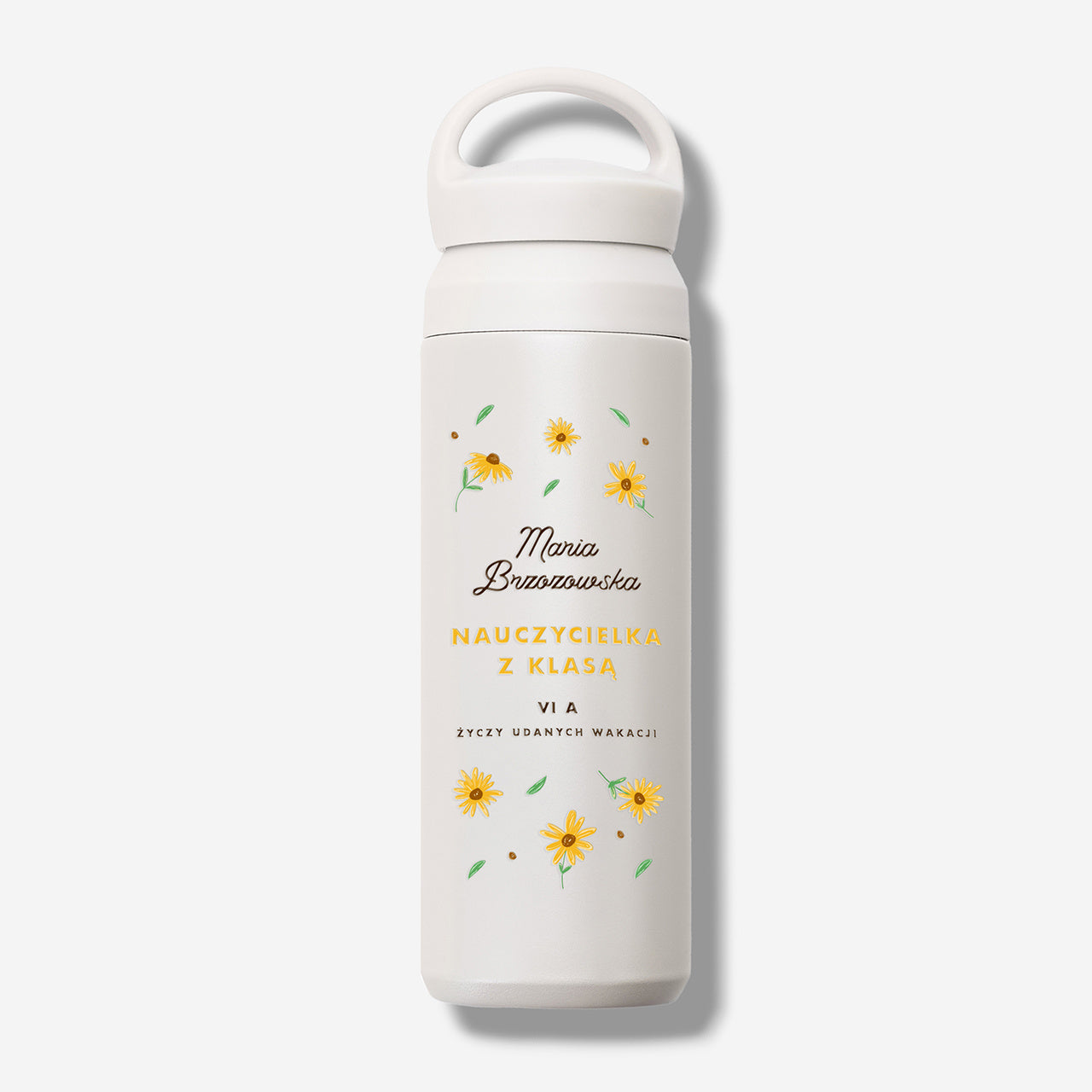 Termos personalizowany dla wychowawczyni - nauczycielka z klasą