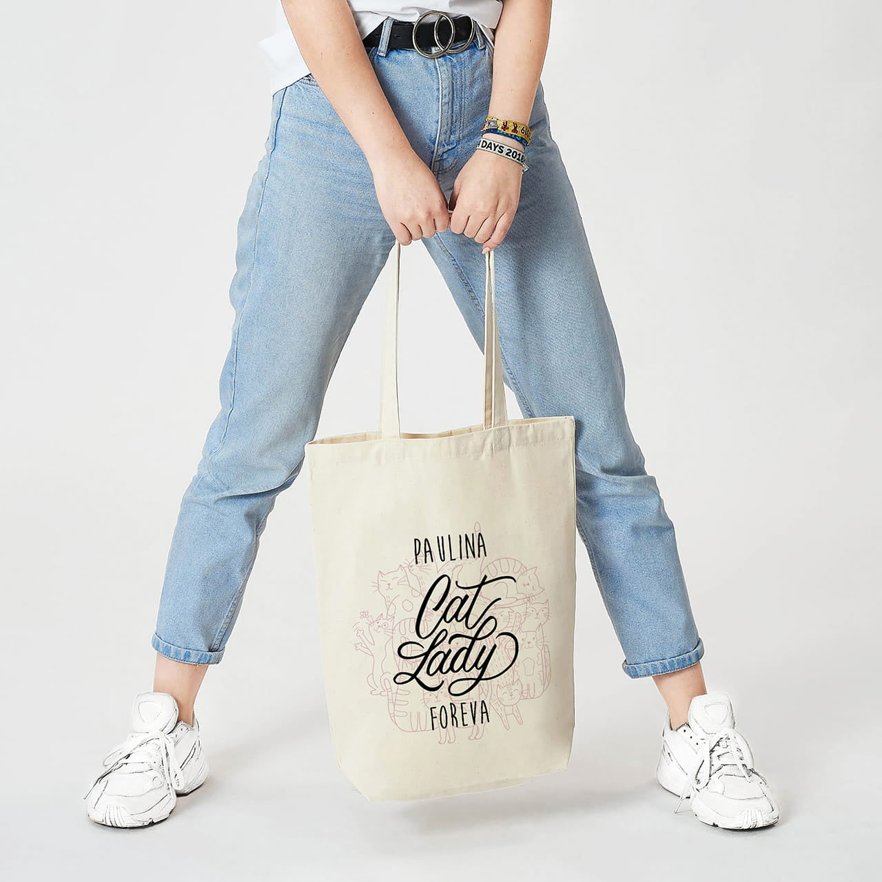 Personalizowana torba dla kociary - cat lady prezent dla kociary prezent dla miłośniczki kotów