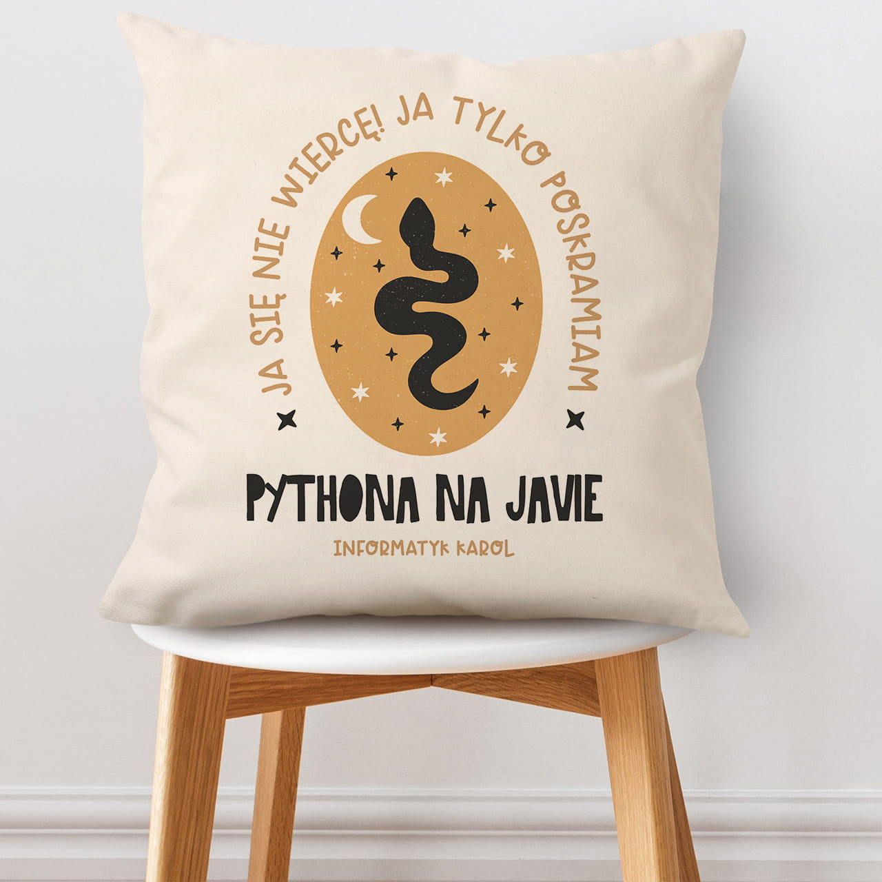 Personalizowana poduszka dla informatyka