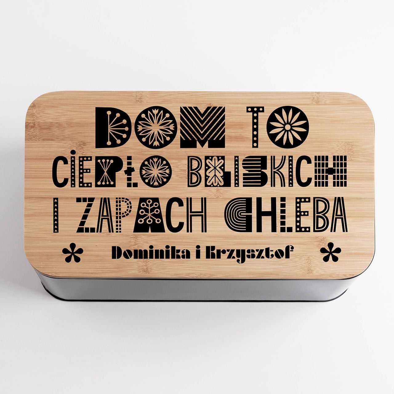 Duży chlebak personalizowany w prezencie na parapetówkę