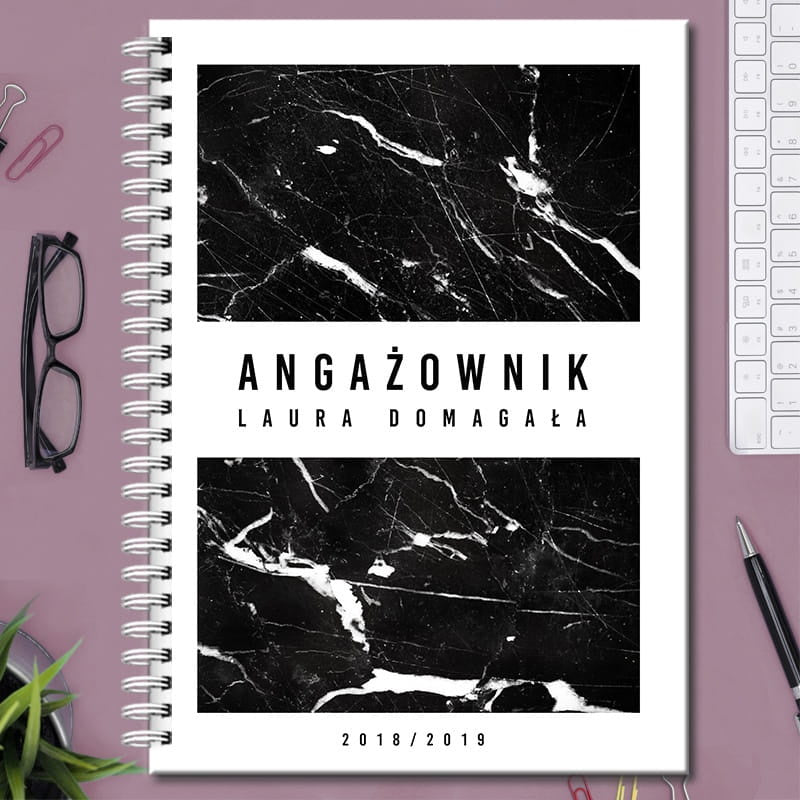 Personalizowany notatnik na upominek dla koleżanki z pracy notatnik z grawerem prezent dla koleżanki z pracy