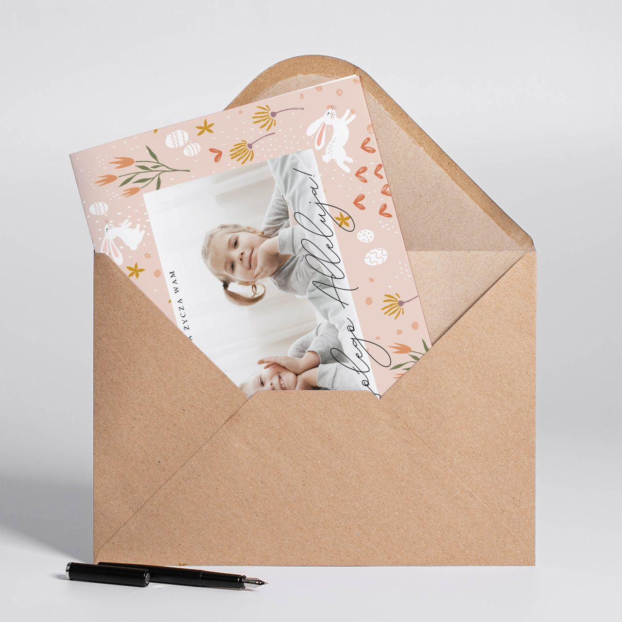 Personalizowana kartka wielkanocna A4 - Wesołego Alleluja