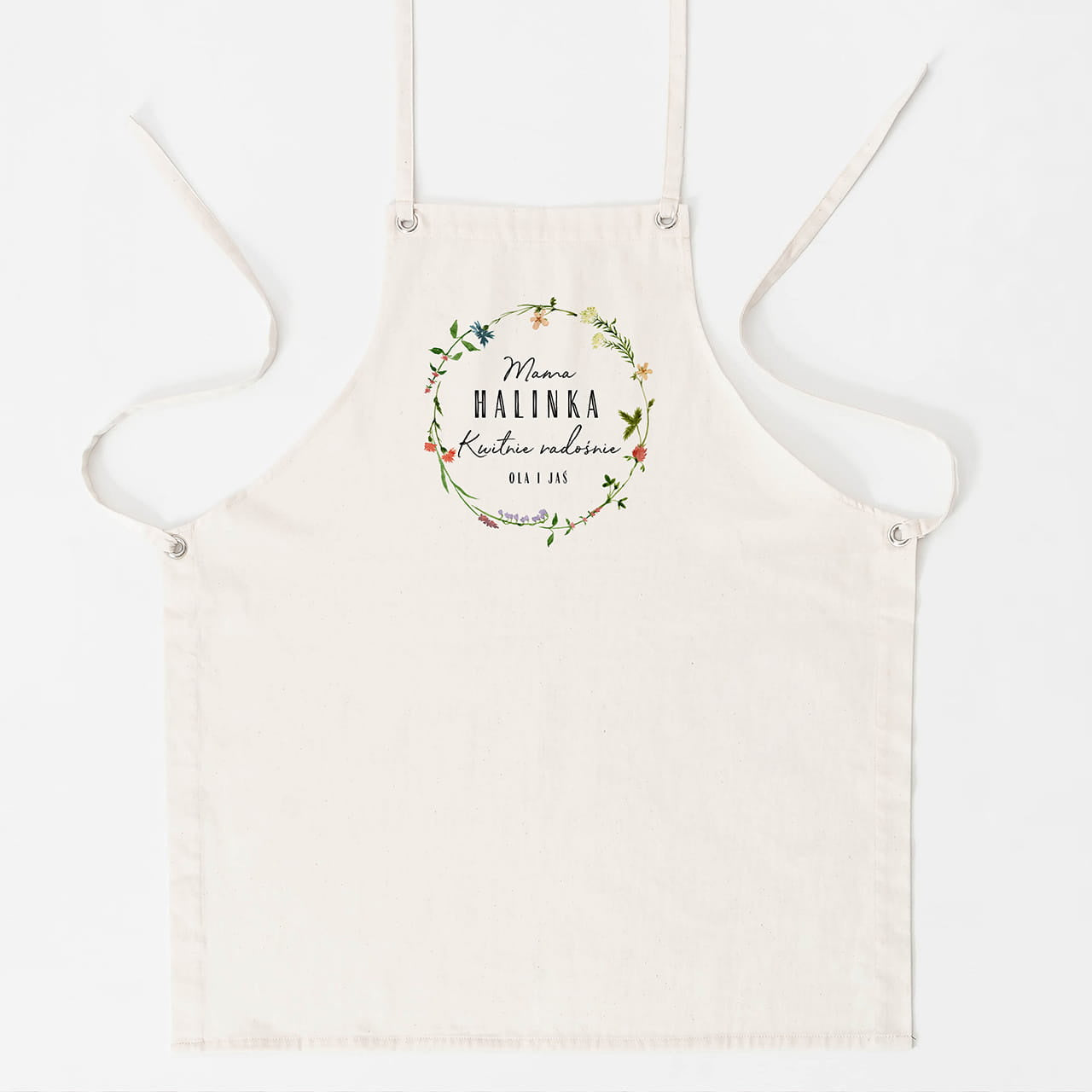 Kuchenny fartuch z nadrukiem dla mamy prezent dla mamy prezent na dzień mamy fartuch personalizowany