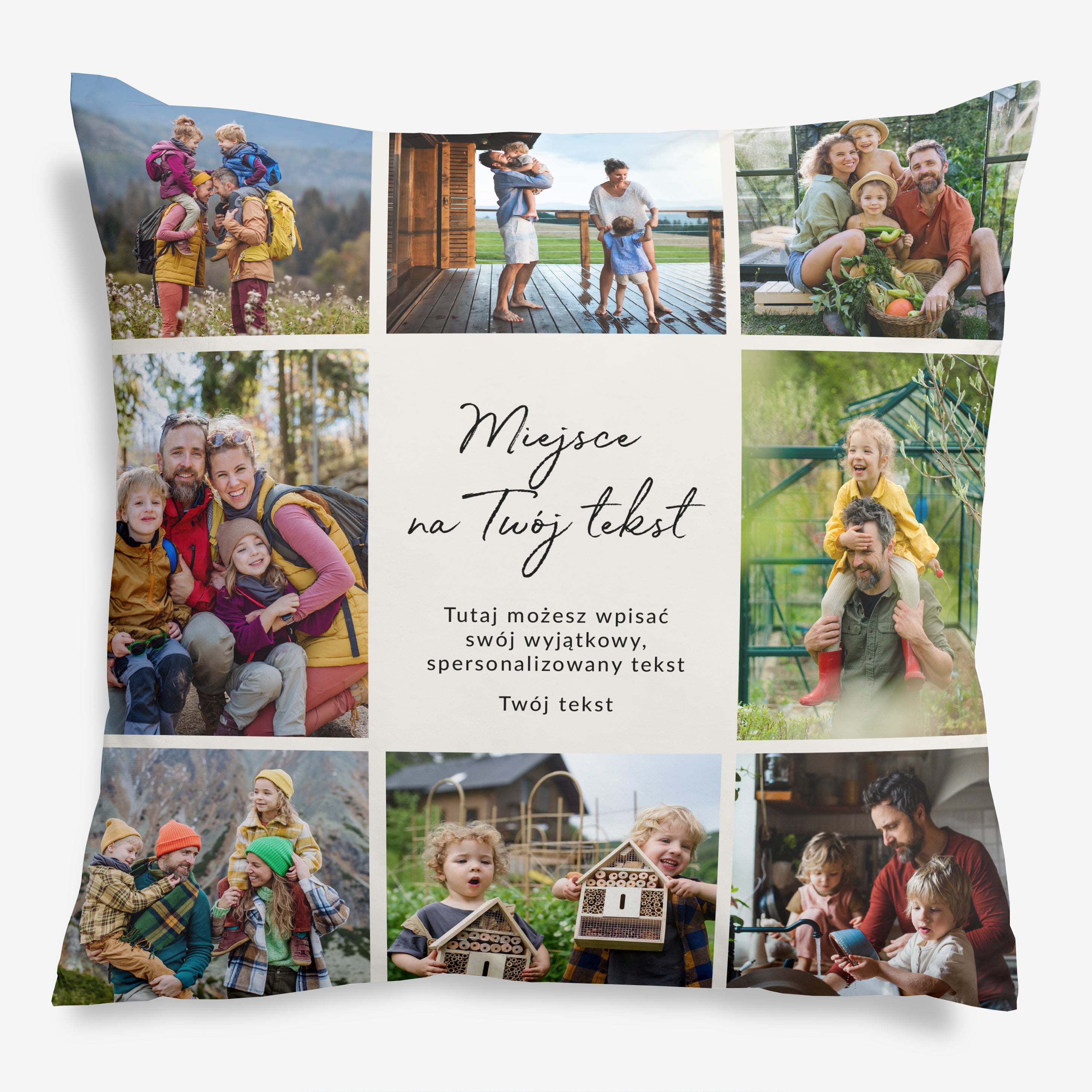 Duża poduszka na prezent ze zdjęciami - kolaż poduszka personalizowana prezent ze zdjęciami
