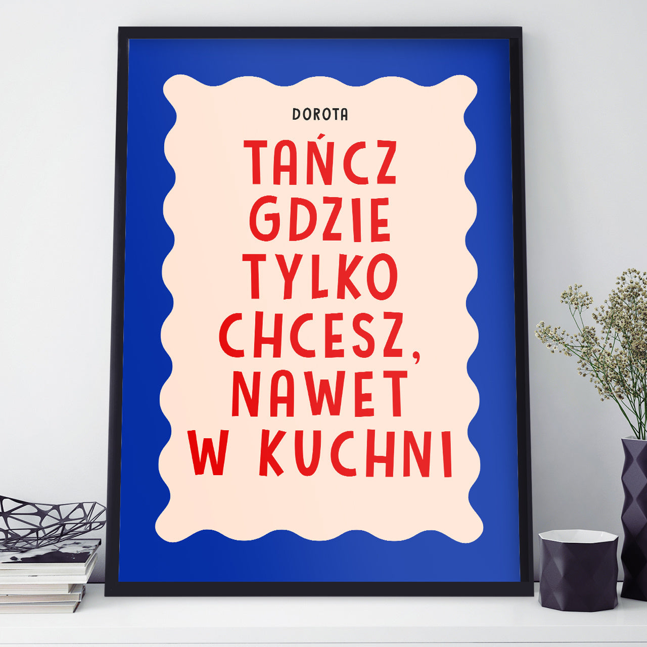 Plakat dla tancerki personalizowany plakat taneczny z imieniem prezent dla tancerki dekoracja pokoju