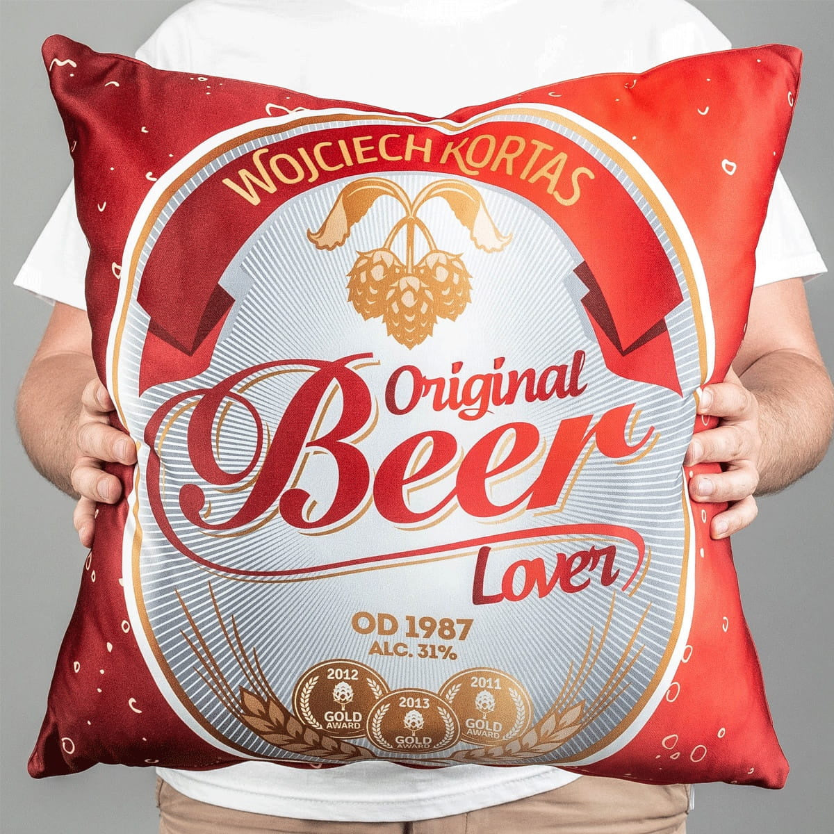 Poduszka dla chłopaka - beer lover